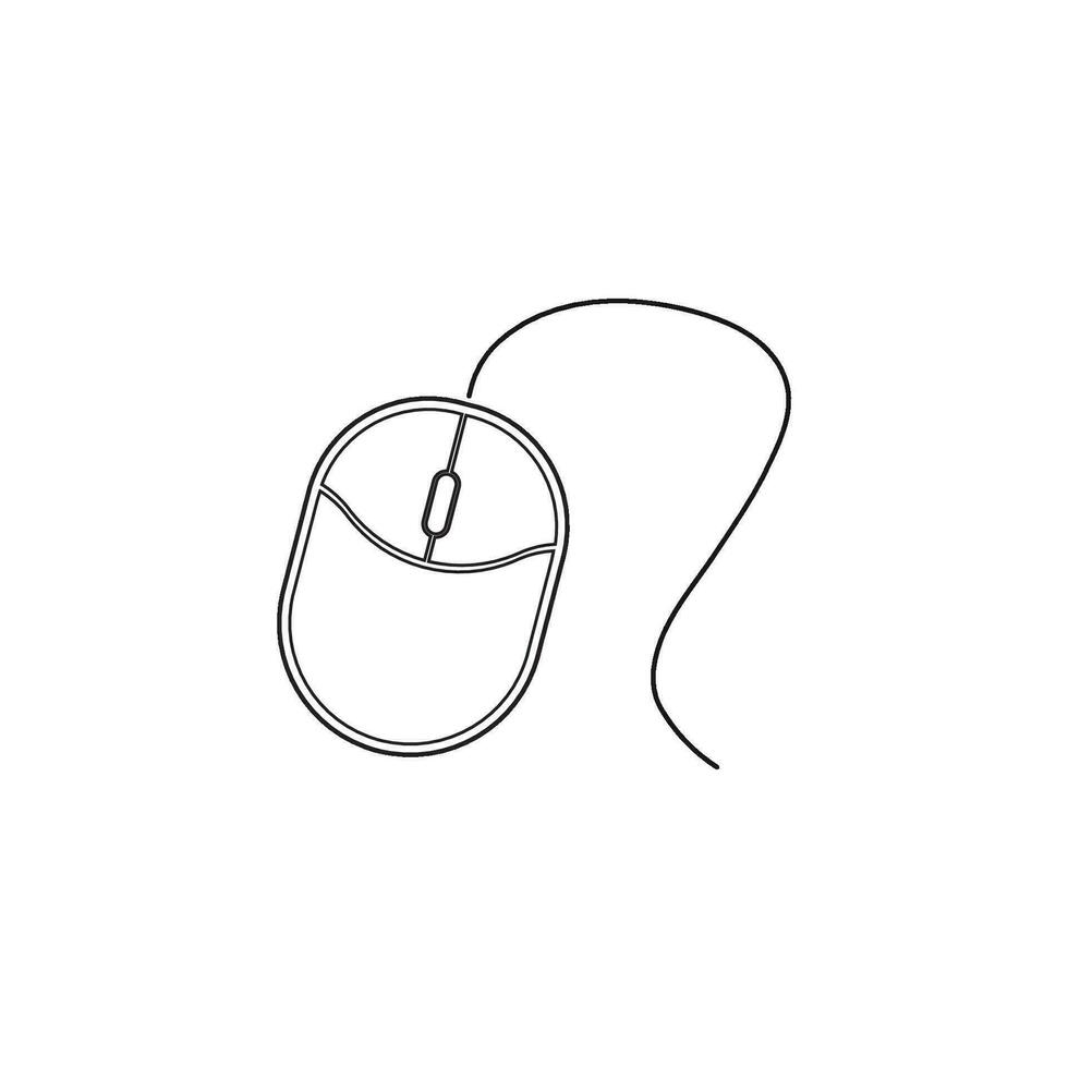 Computer mouse logo vector