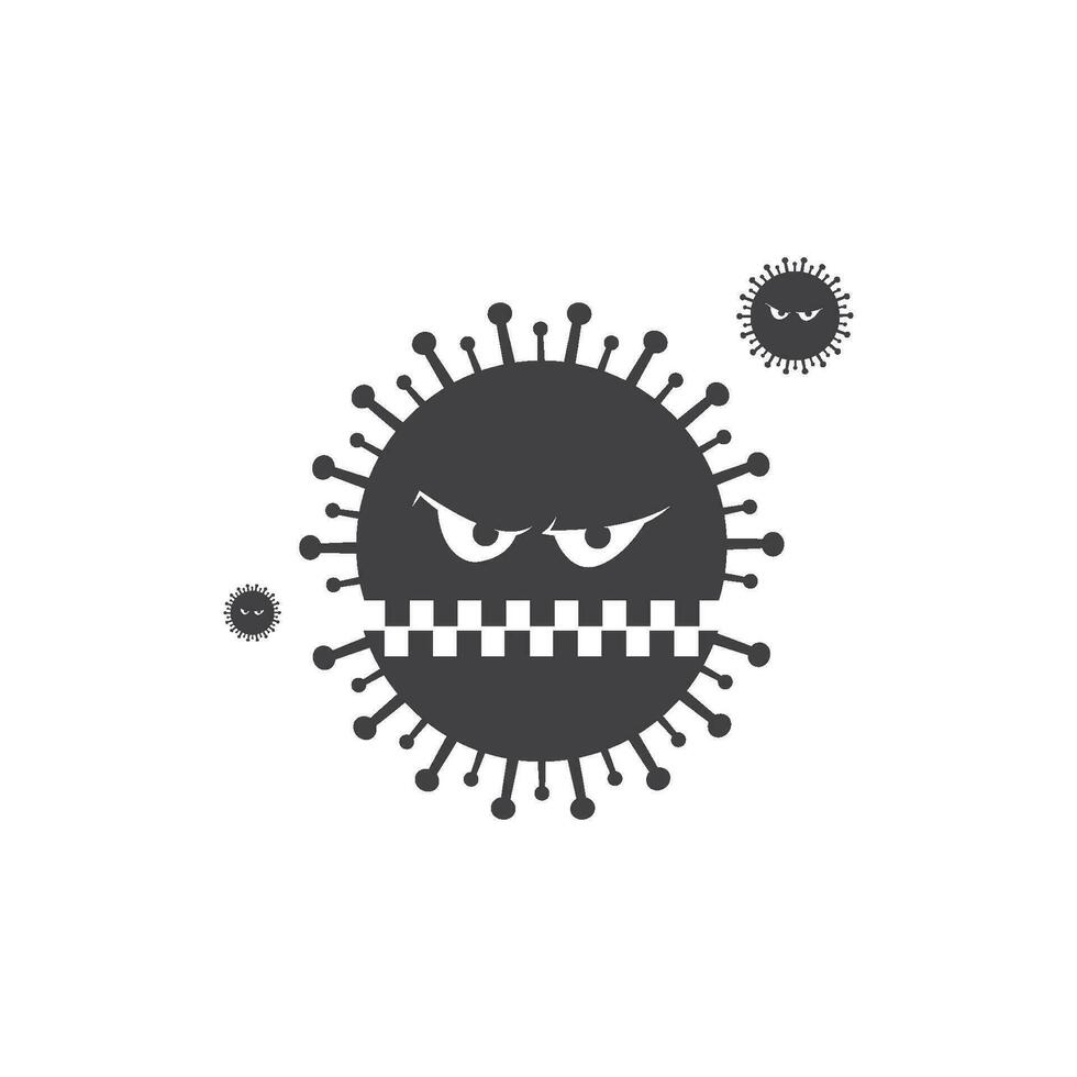 Corona Virus Icon Vector Logo Template