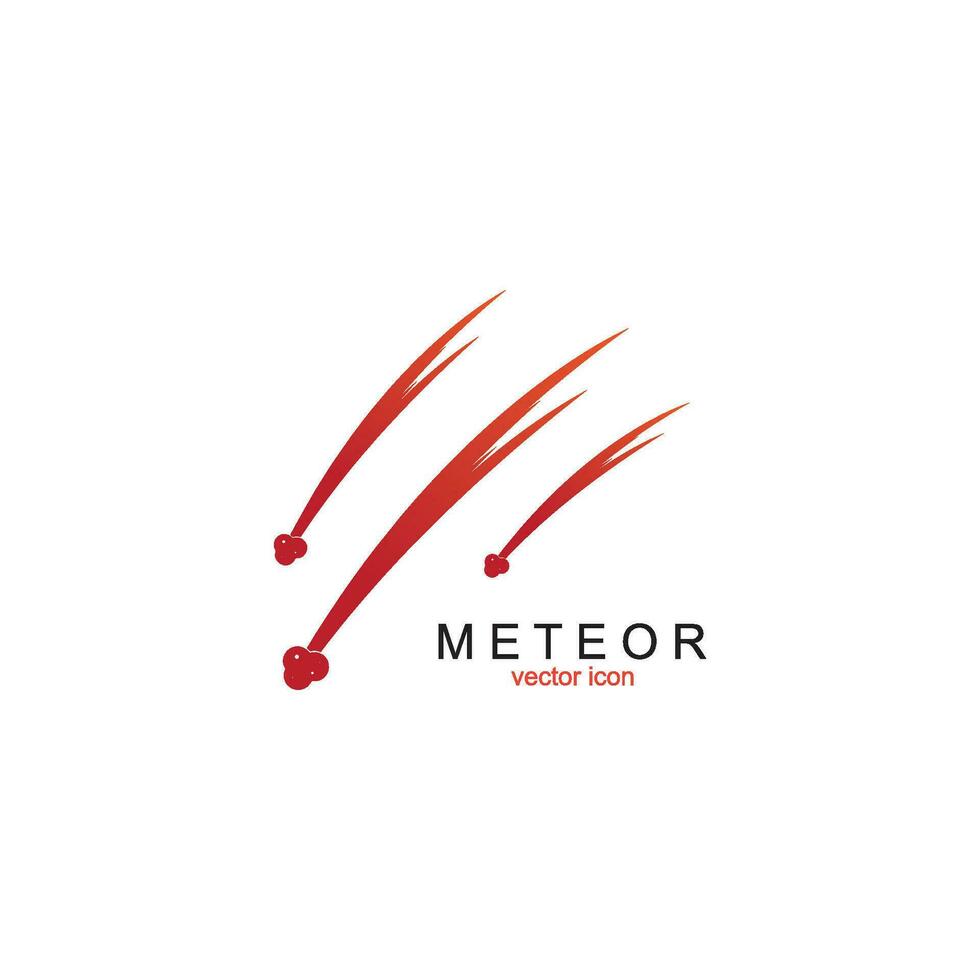 vector de logotipo de meteorito