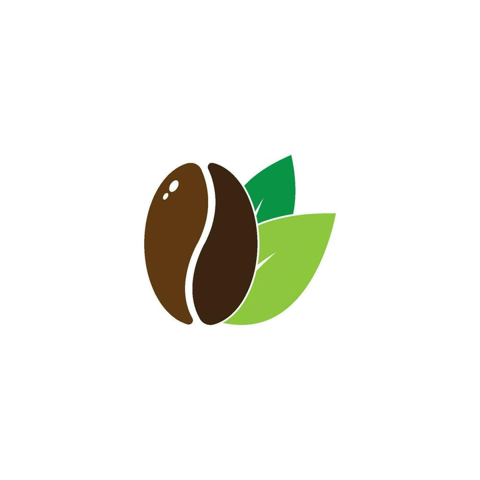 coffee beans template vector icon