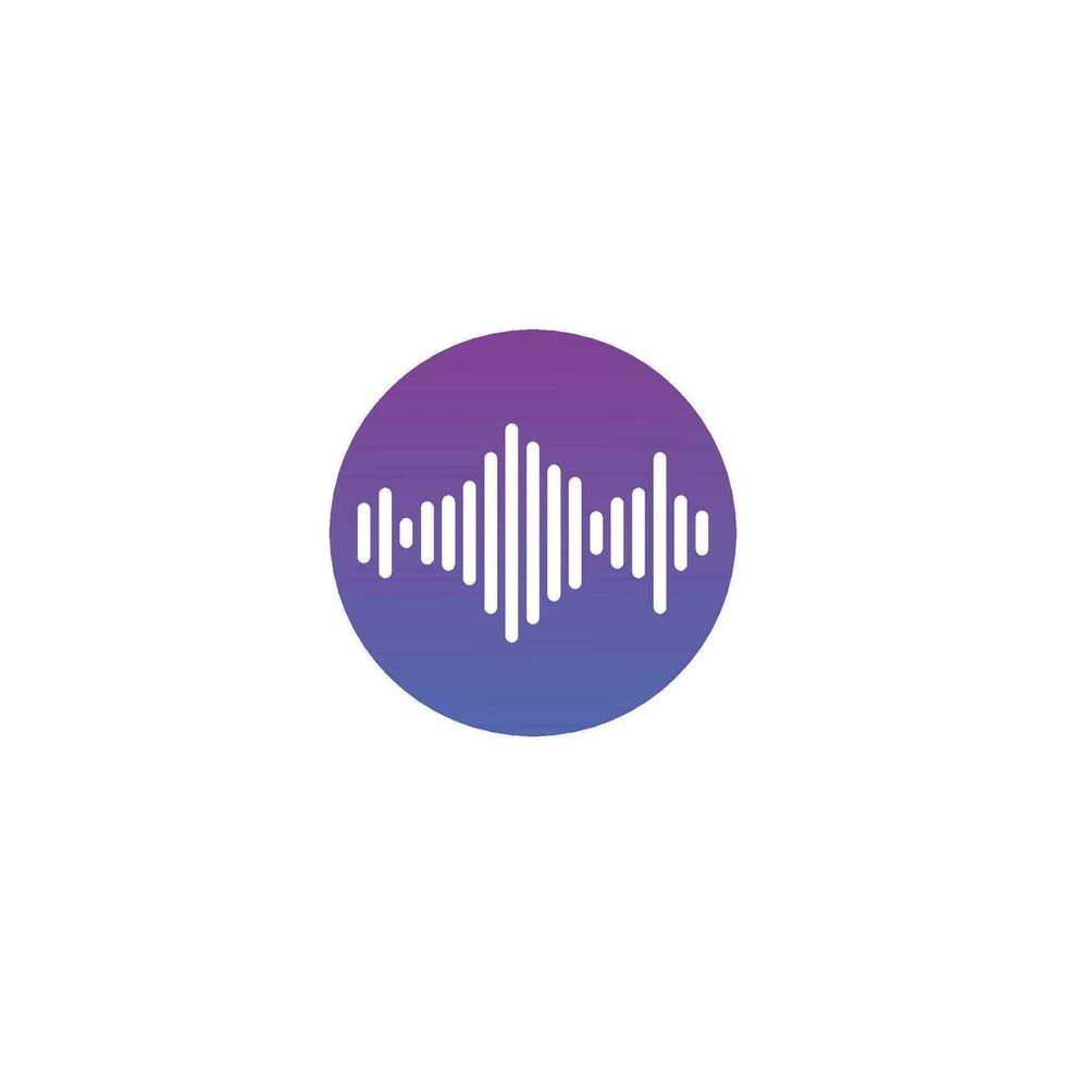 sound wave ilustration logo vector