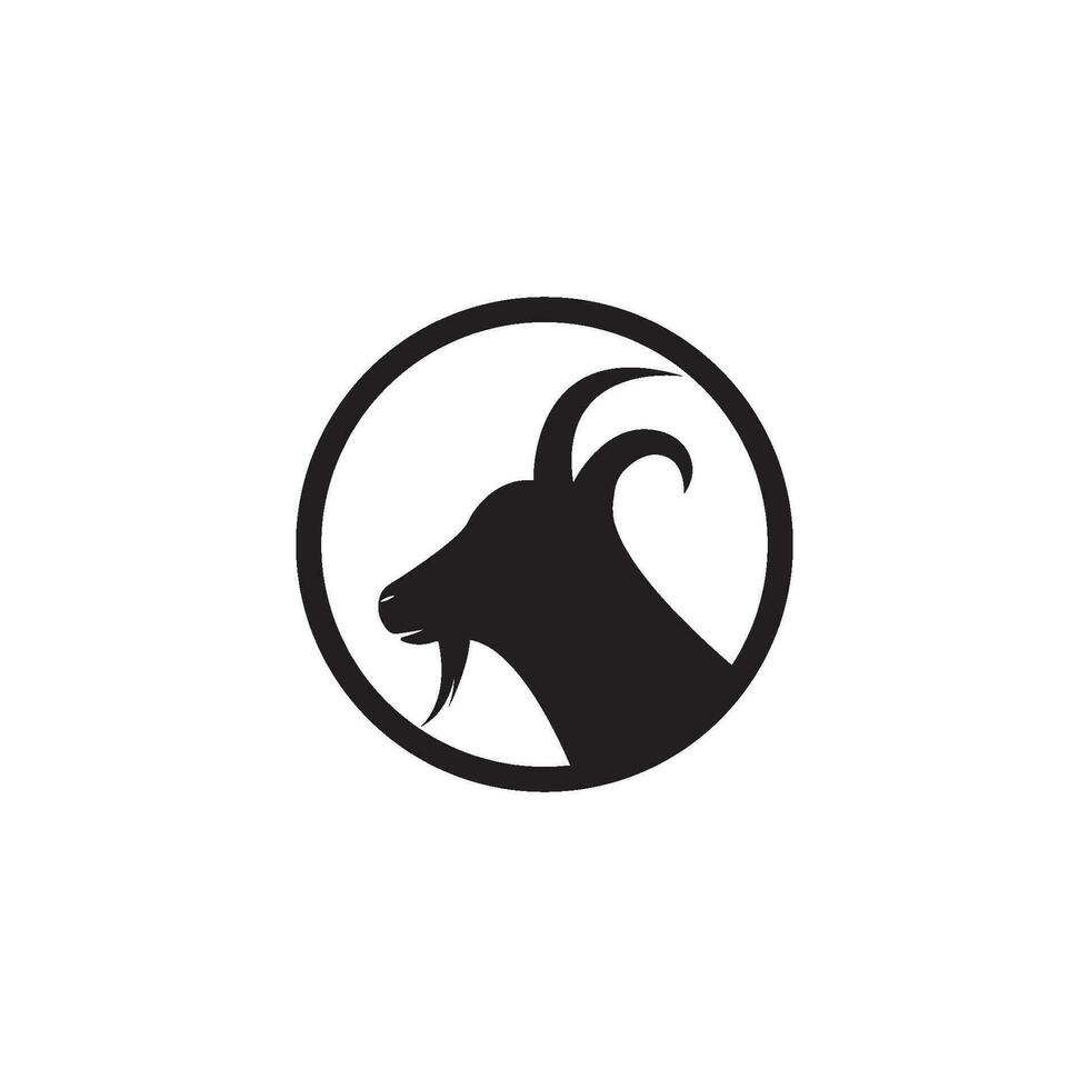 Goat Logo Template vector