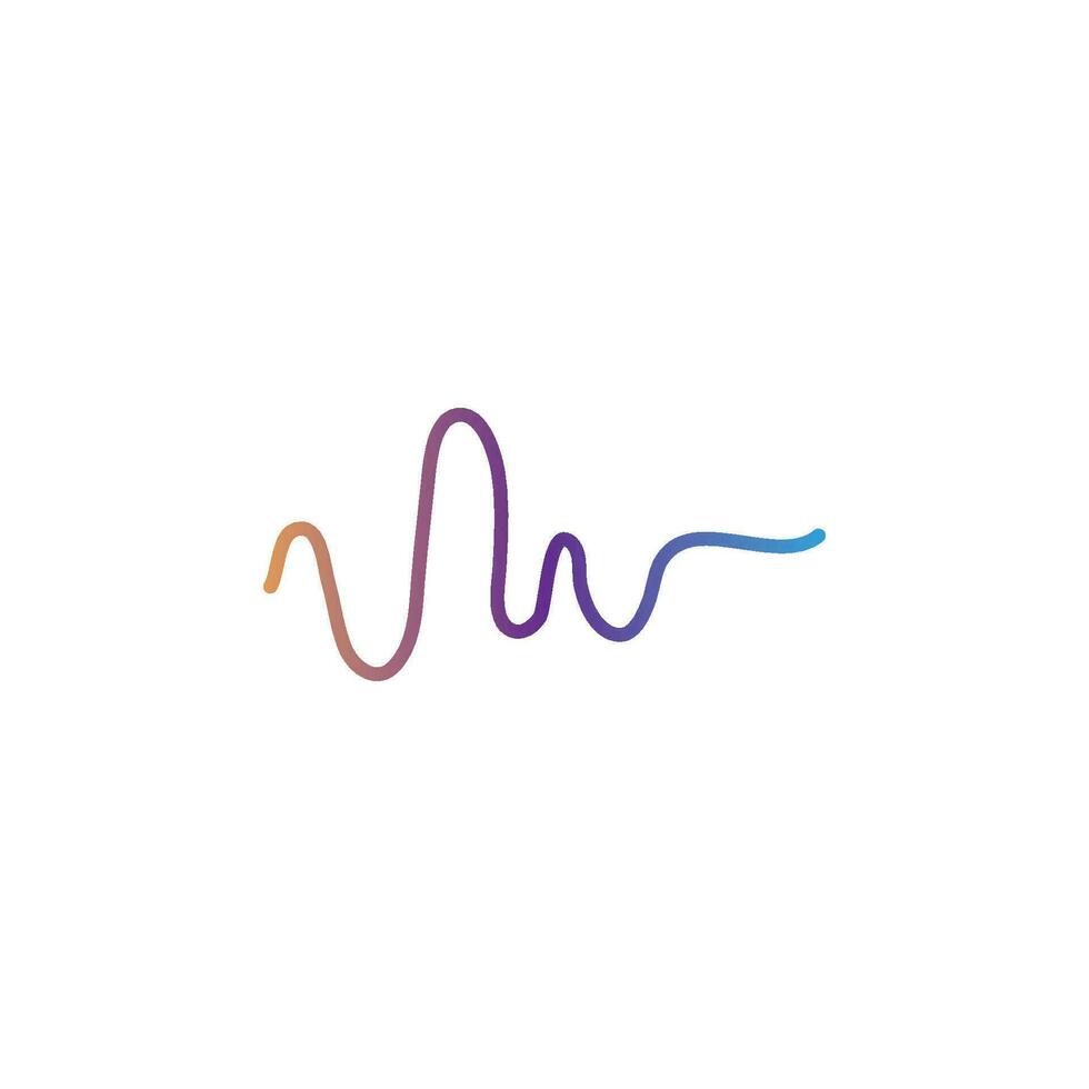 sound wave ilustration logo vector