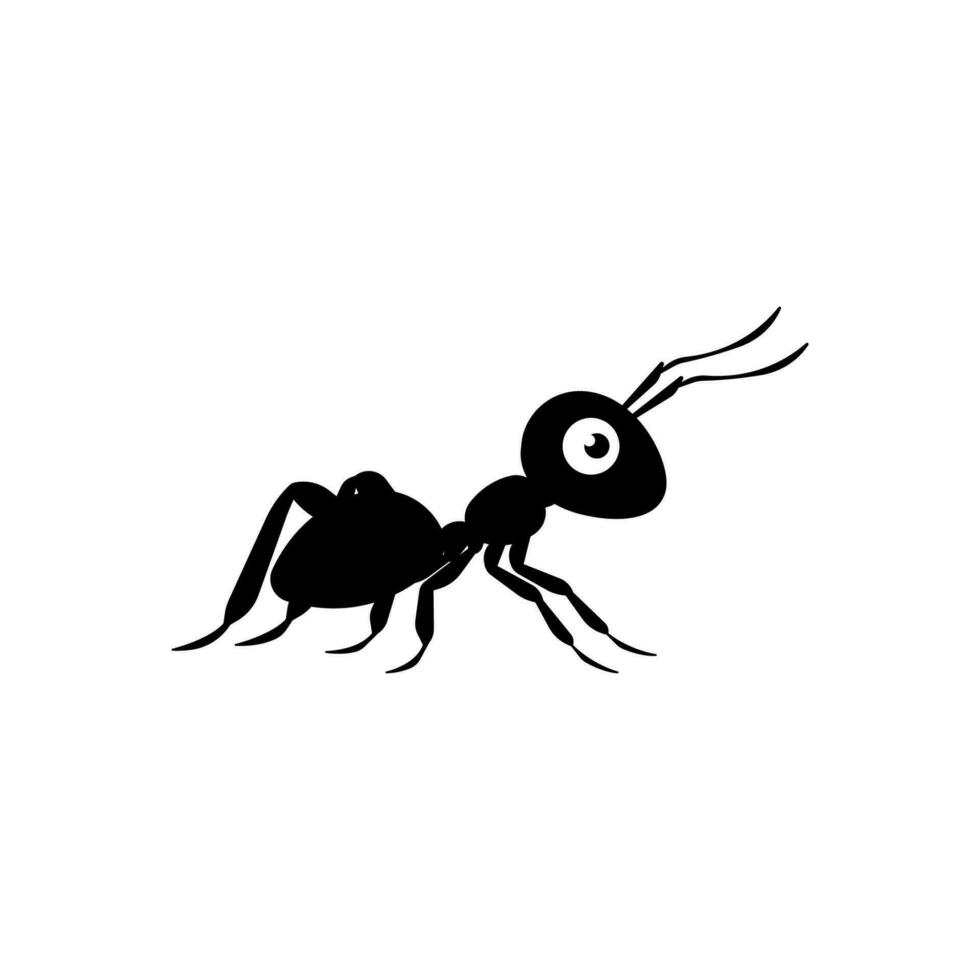 Ant vector isolated on white background.