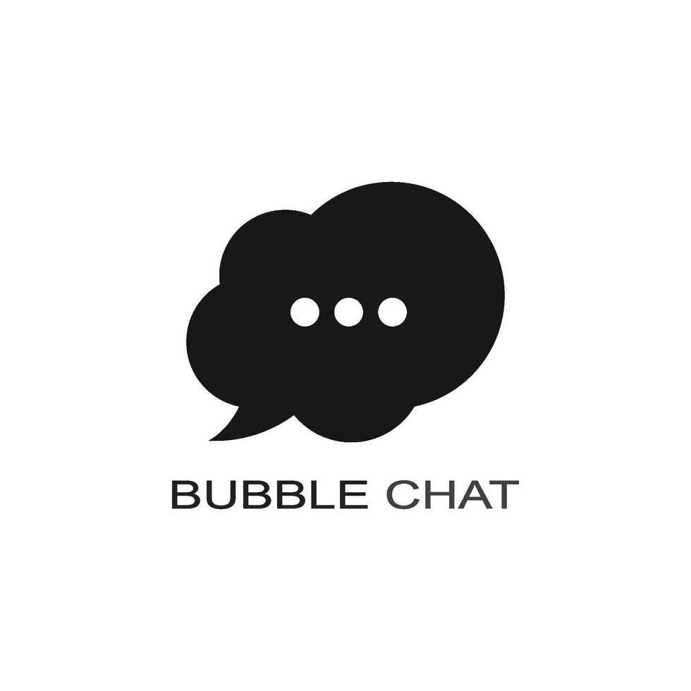 Speech bubble icon Logo template vector