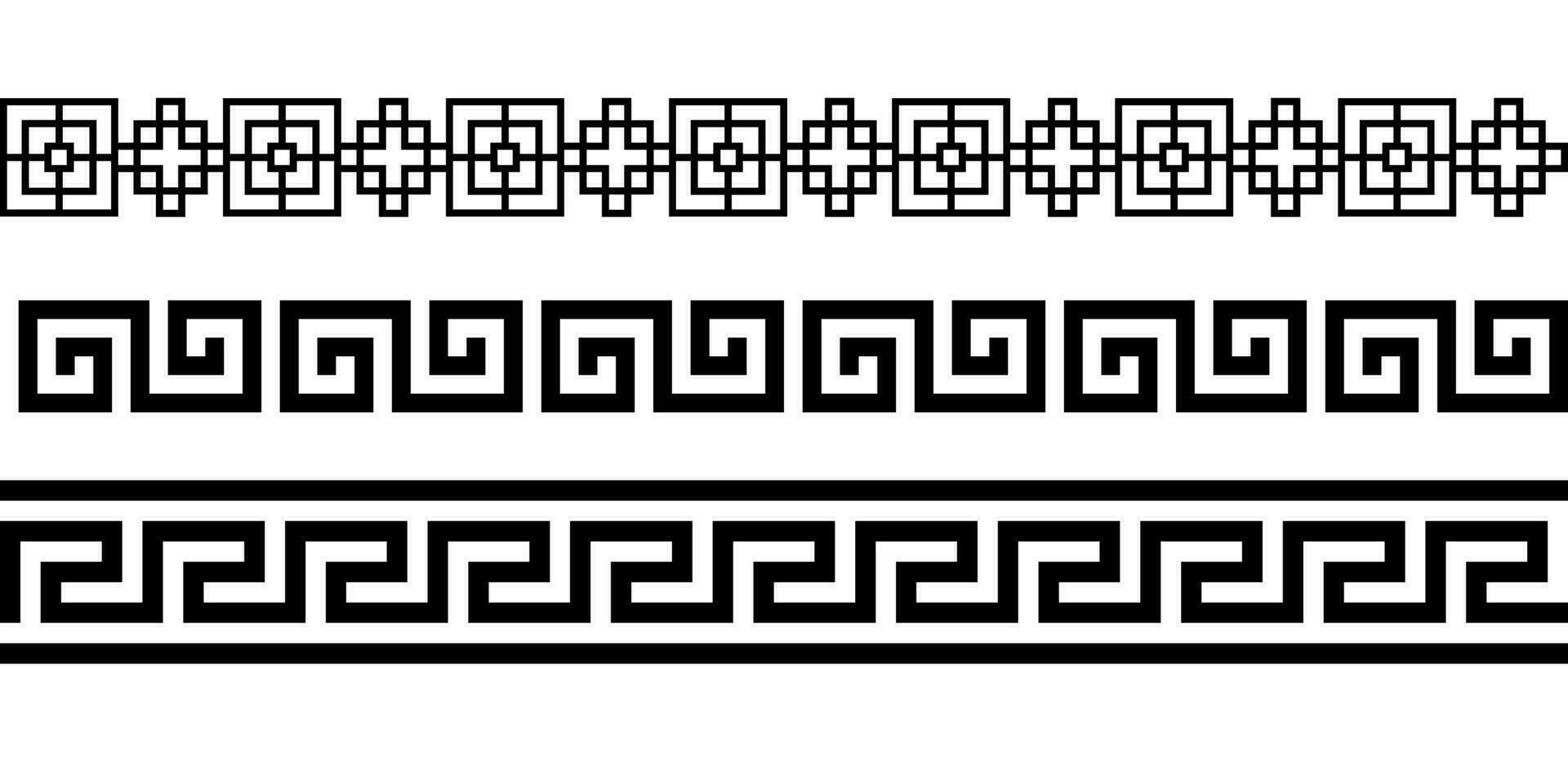 seamless ornament border vector