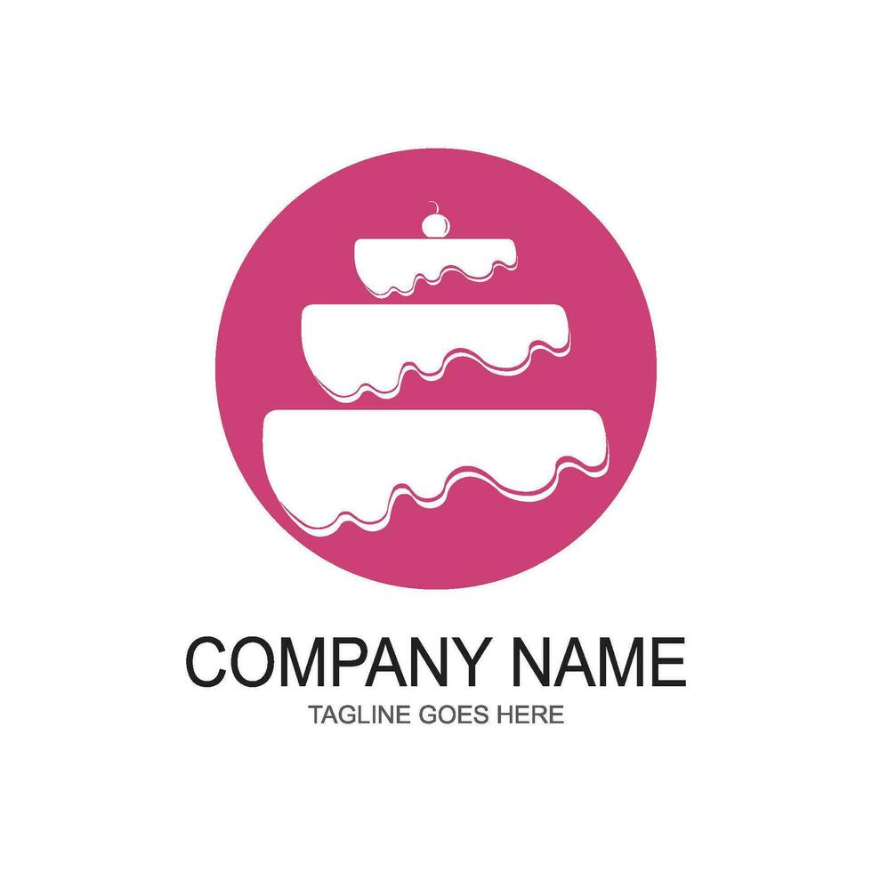 cake bakery logo vector