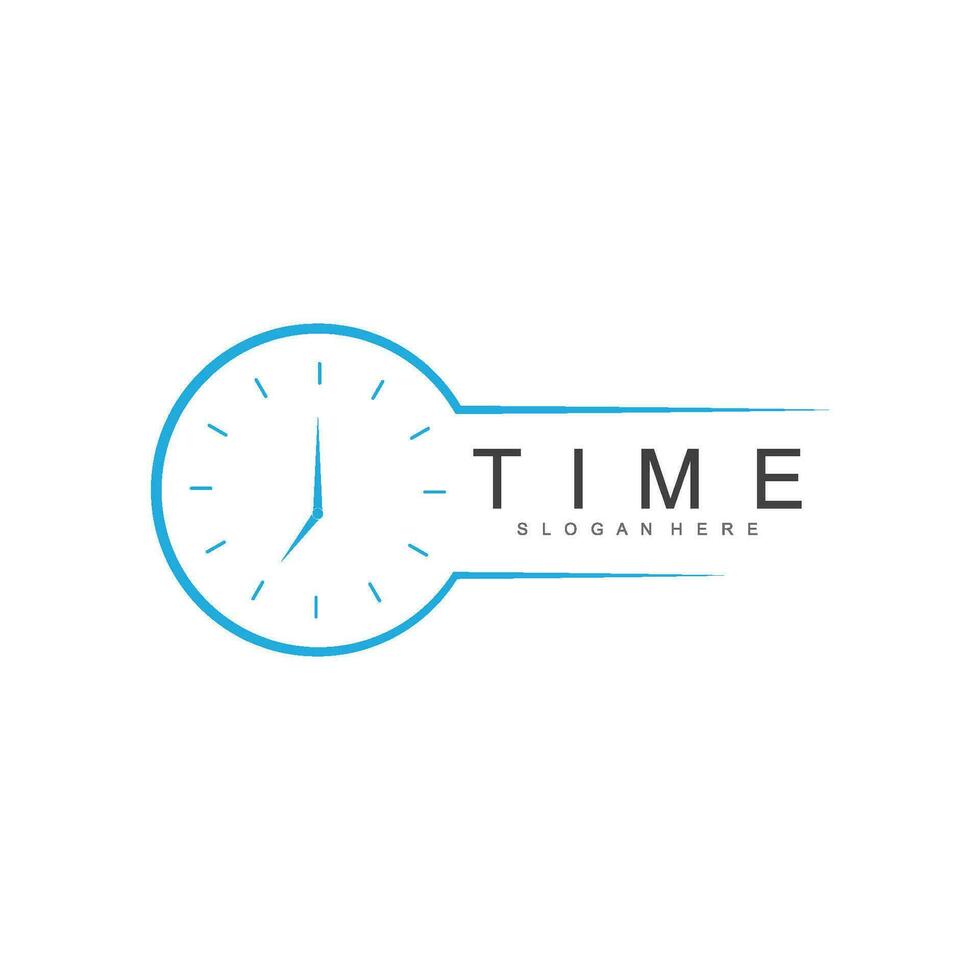 clock logo template vector