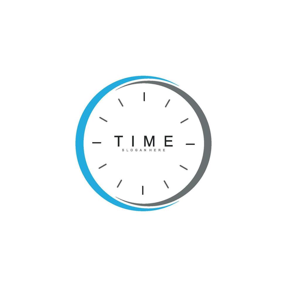 reloj logo modelo vector