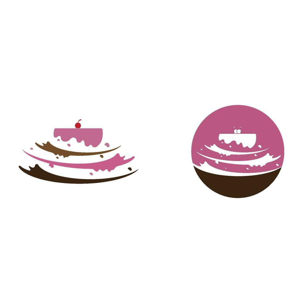cake bakery logo vector