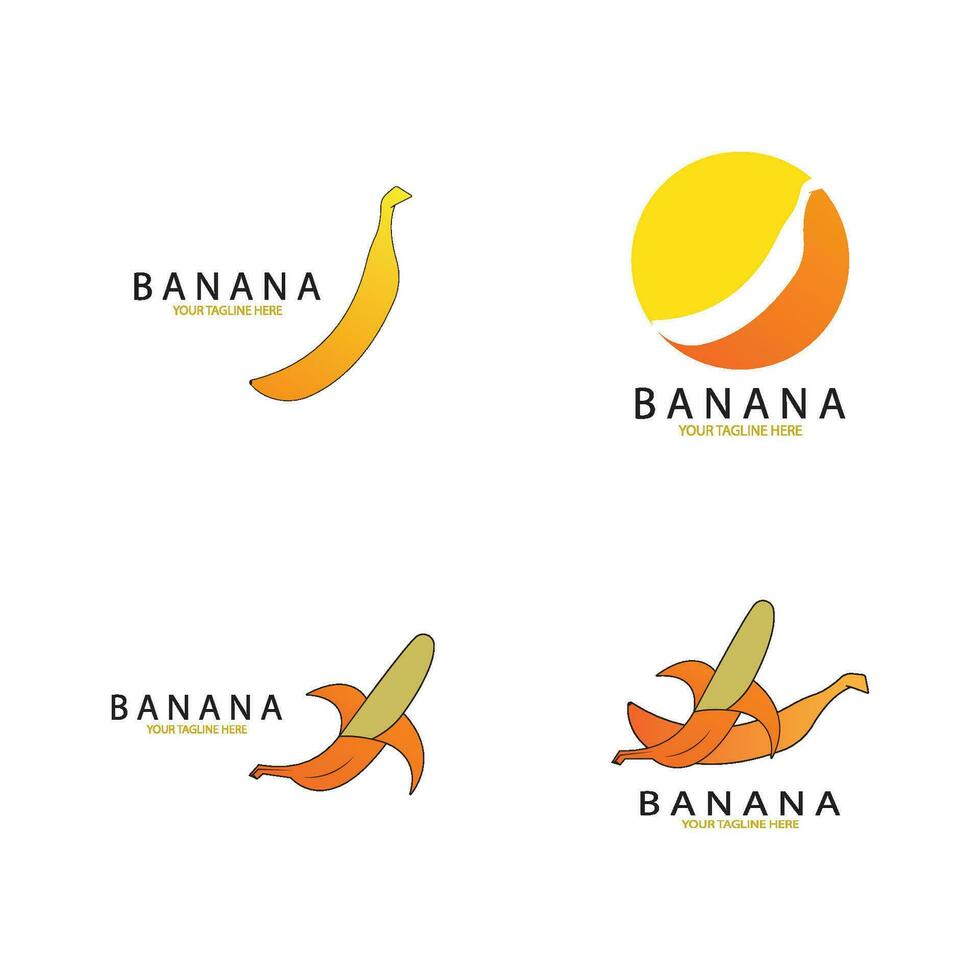 Banana logo vector