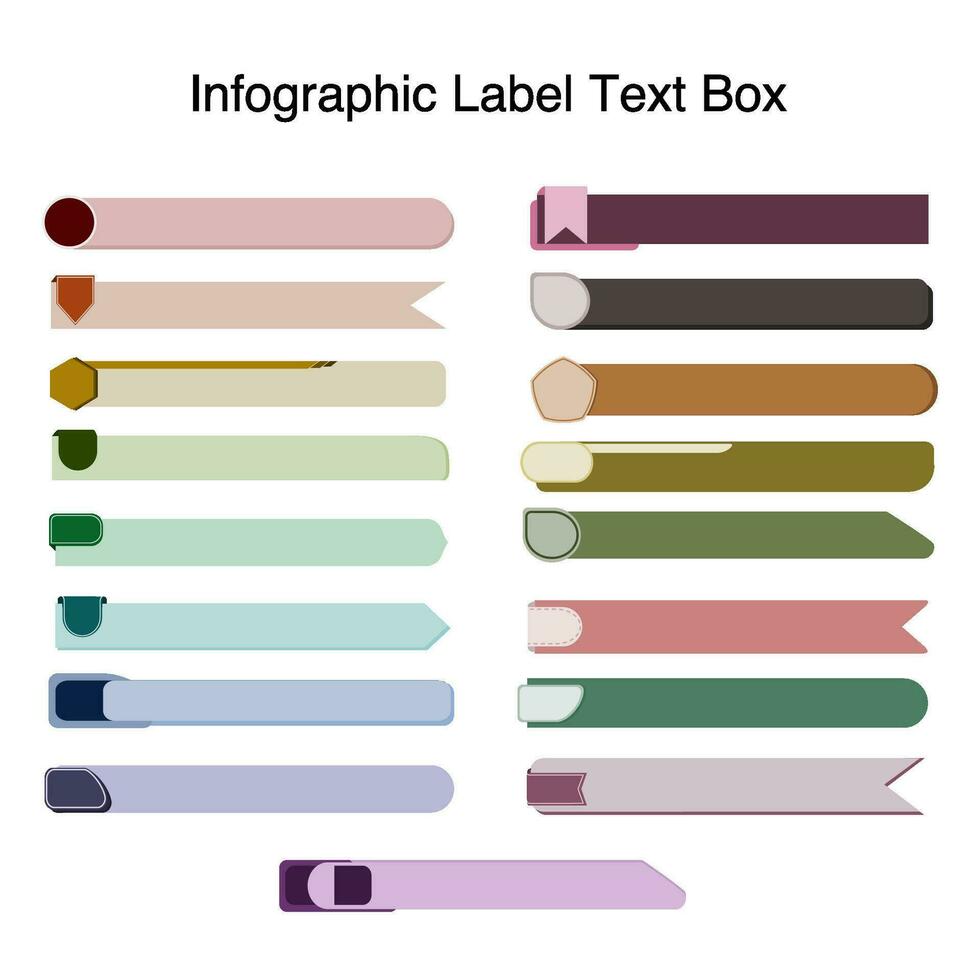 Infographic label text box vector