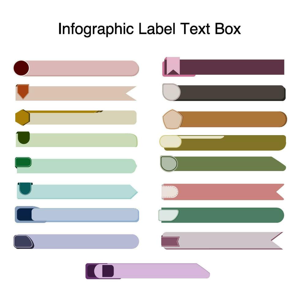 infografía etiqueta texto caja vector