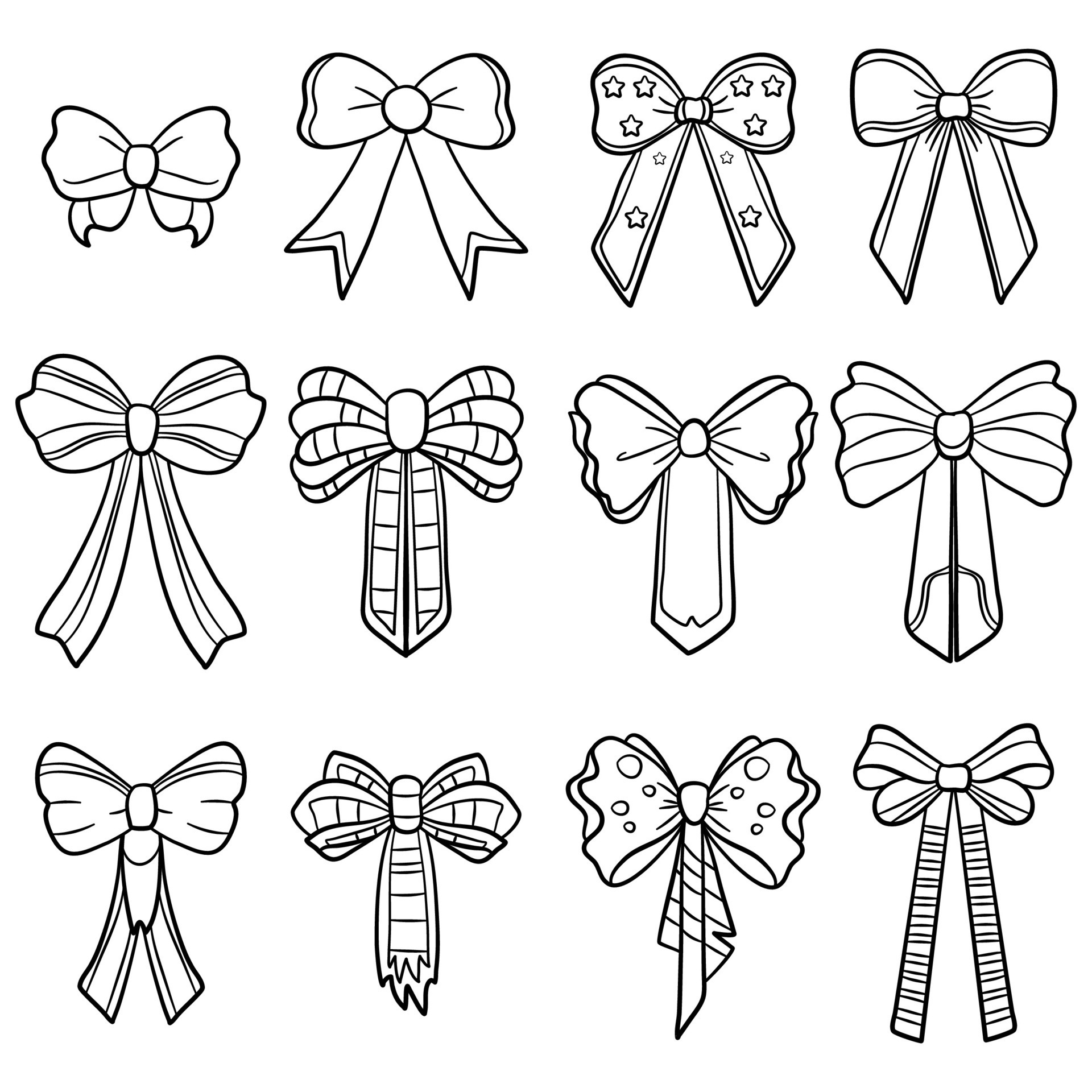 No Color Drawings Of Bow Minnie Mouse bow transparent background PNG
