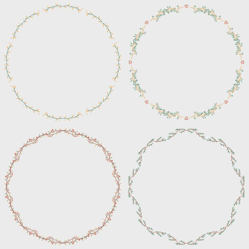 Set of hand-drawn decorative elements for your design. Vector illustration