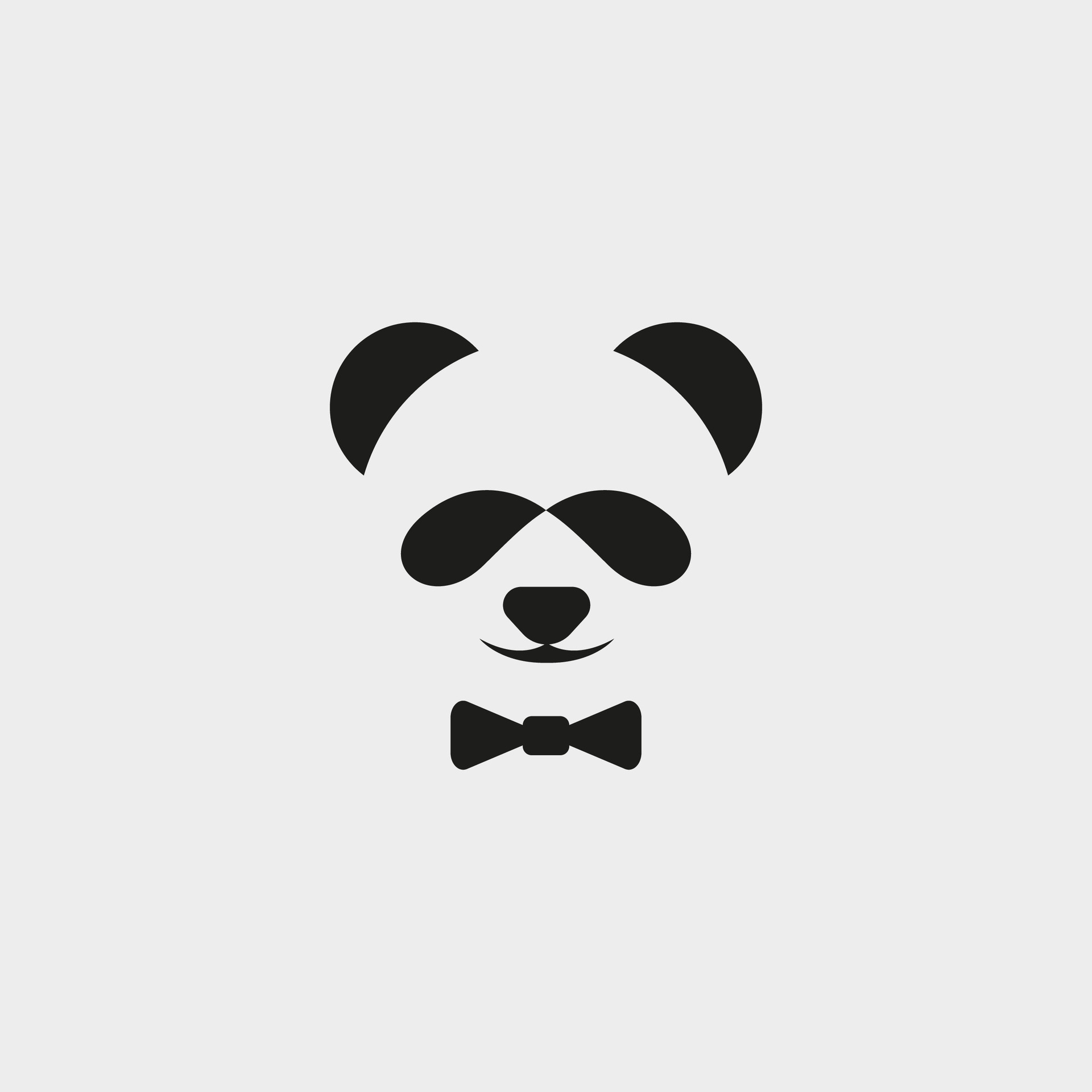 Cool Panda logo design vector simple and modern 25562073 Vector Art at ...