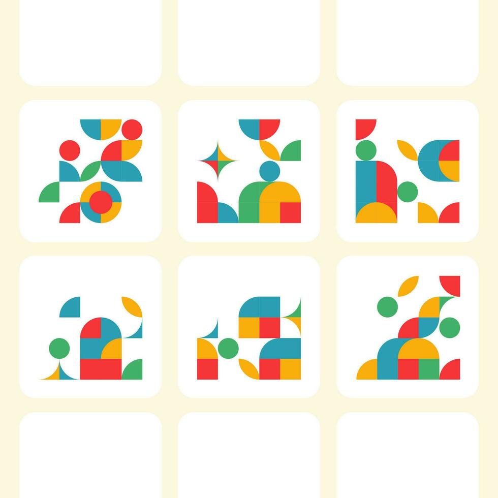 Geometric Border Decoration vector