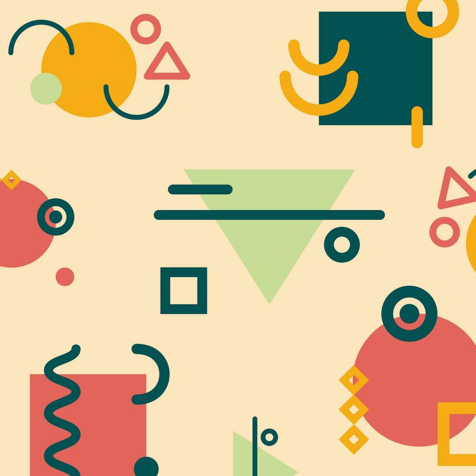 Abstract Geometric Shape Decoration vector