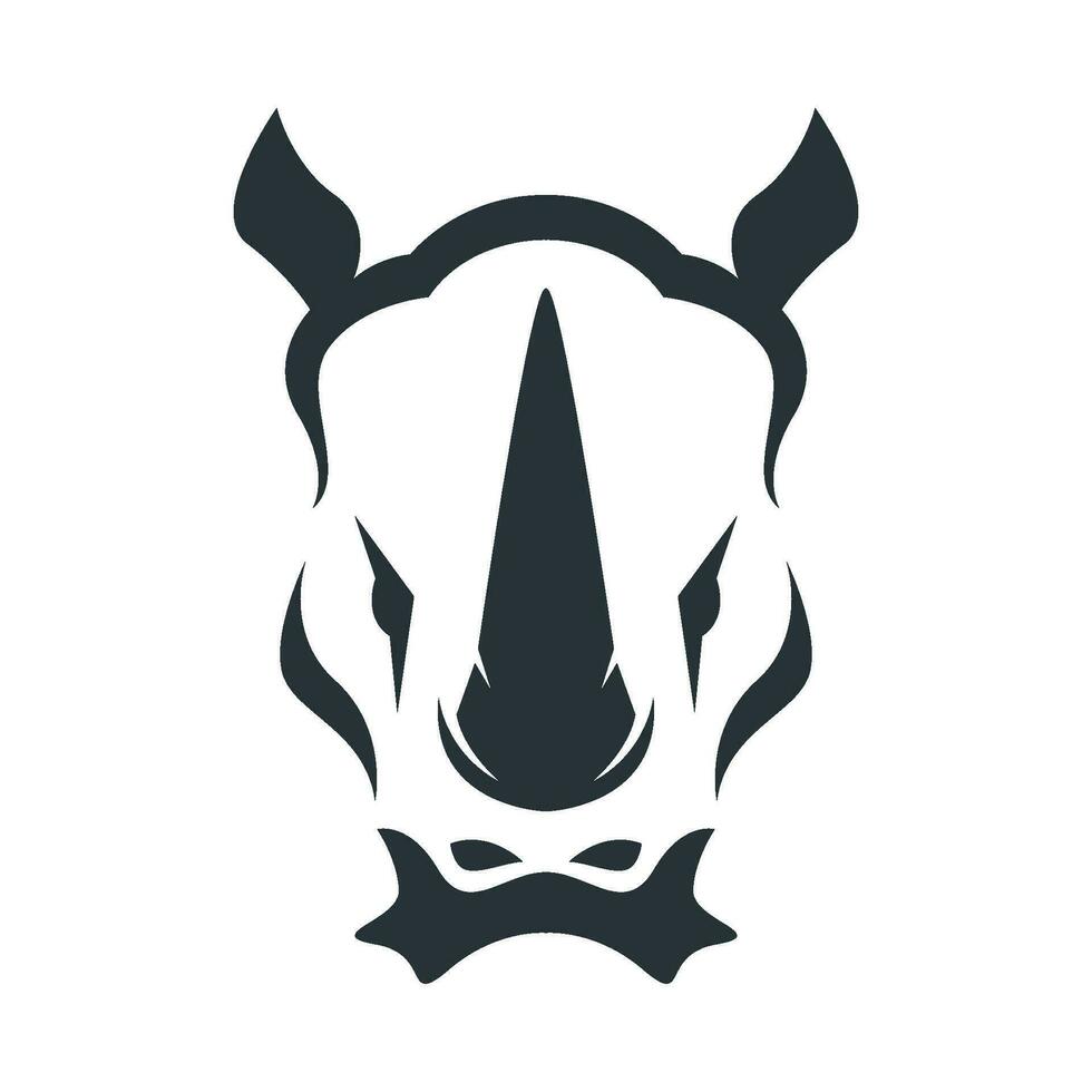 Rhinoceros logo icon design vector