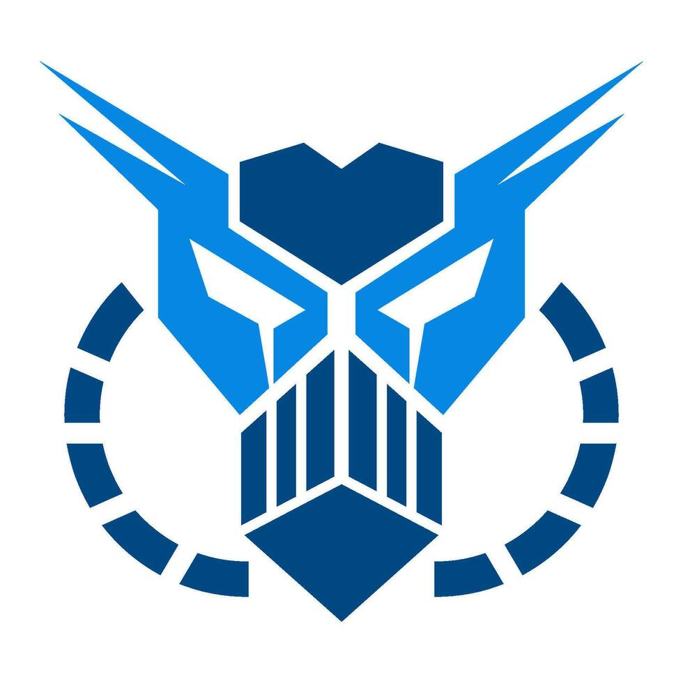 Robot logo icon design vector