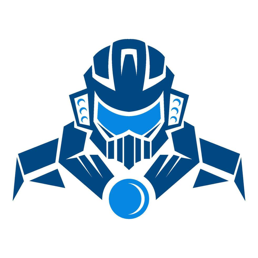 robot logo icono diseño vector