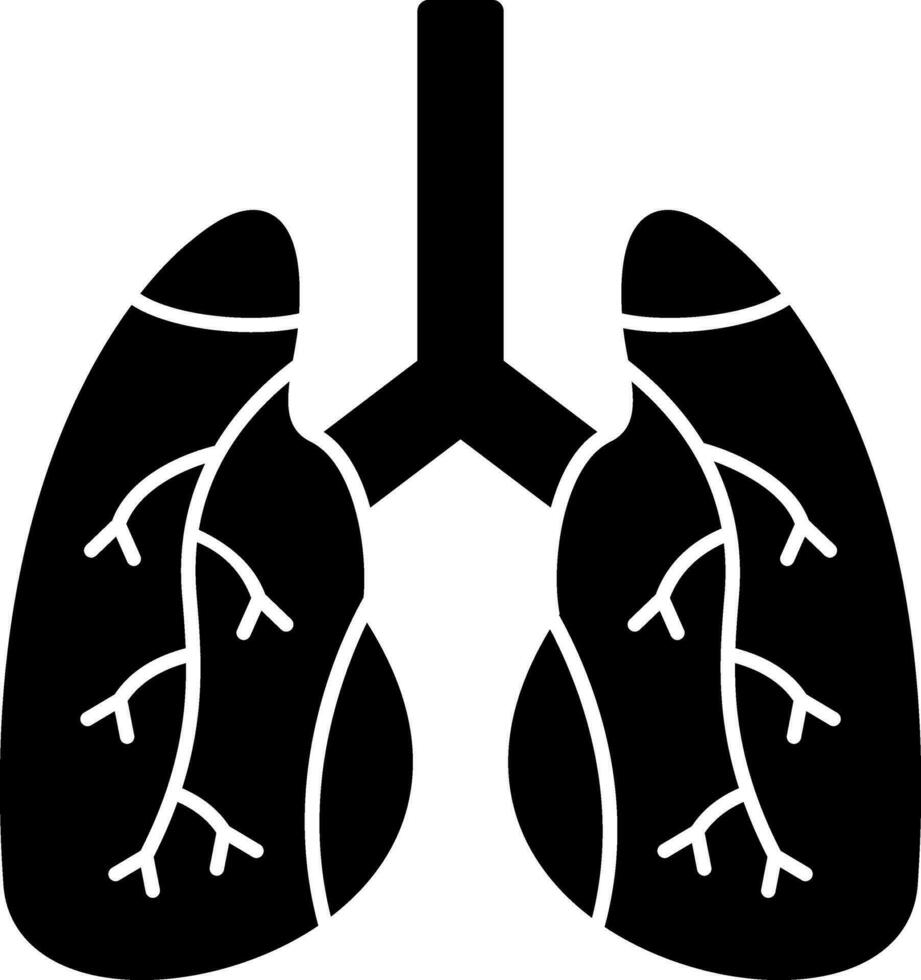Lungs Vector Icon Design