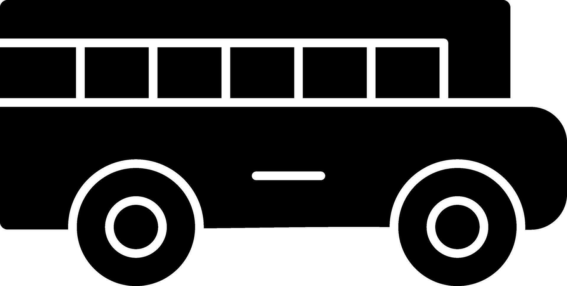 School bus Vector Icon Design