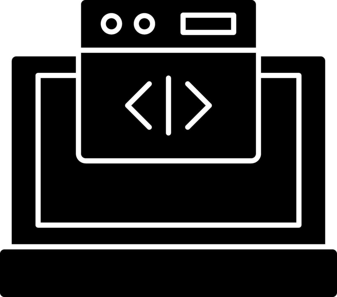 Web coding Vector Icon Design