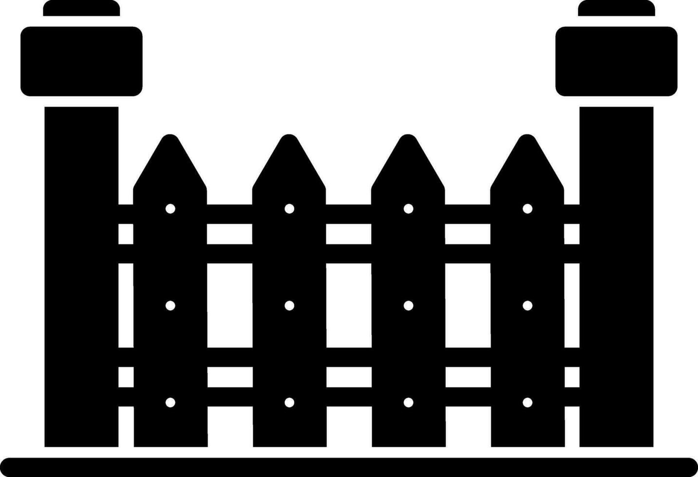Fence Vector Icon Design