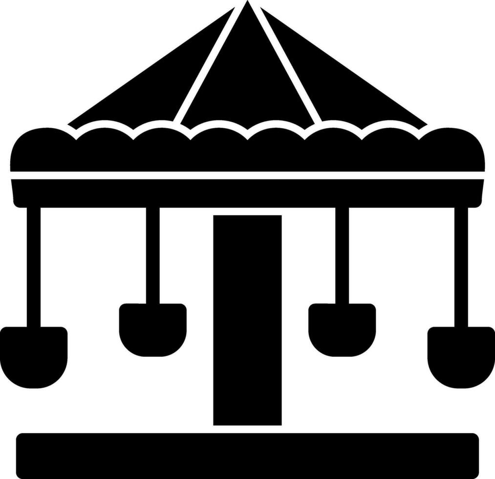 Merry go round Vector Icon Design