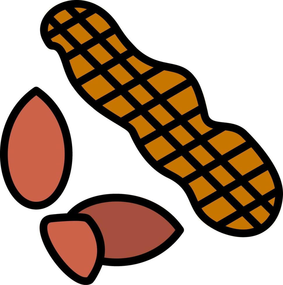 diseño de icono de vector de cacahuetes