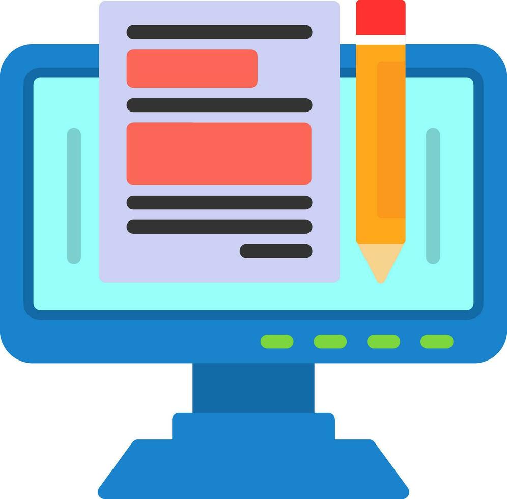Blogger Vector Icon Design