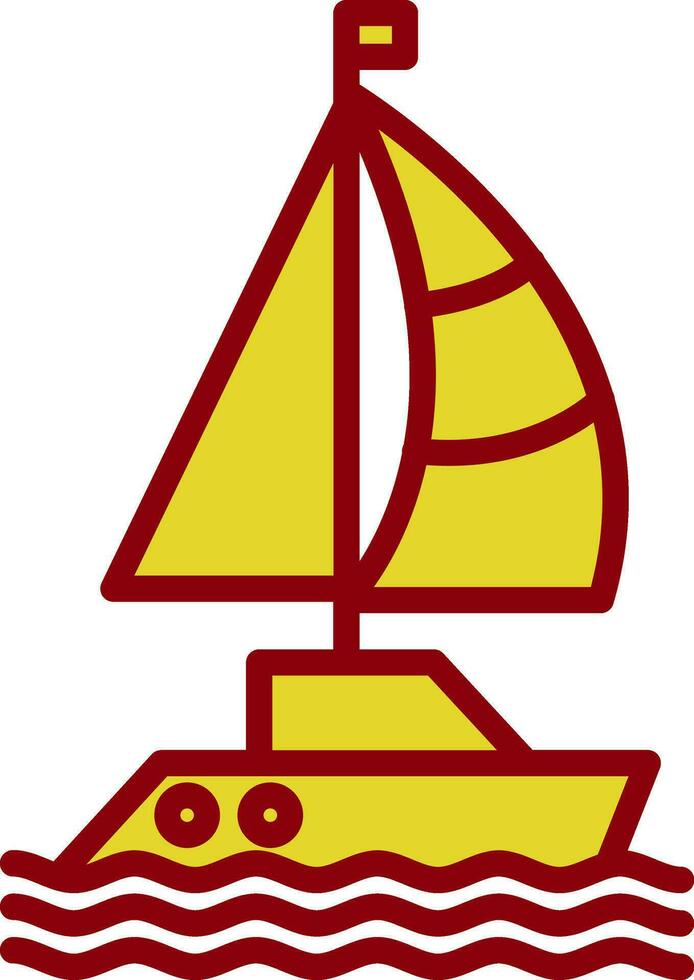 Sailboat Vector Icon Design