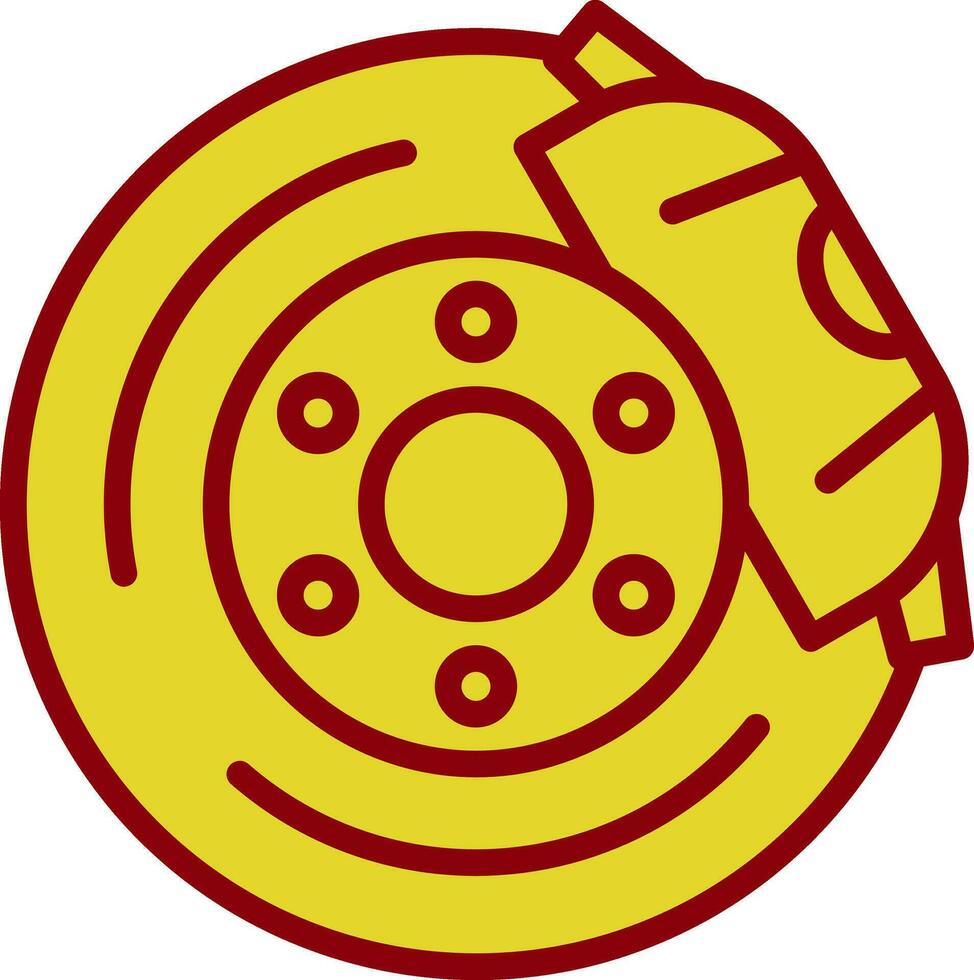 Brake disc Vector Icon Design