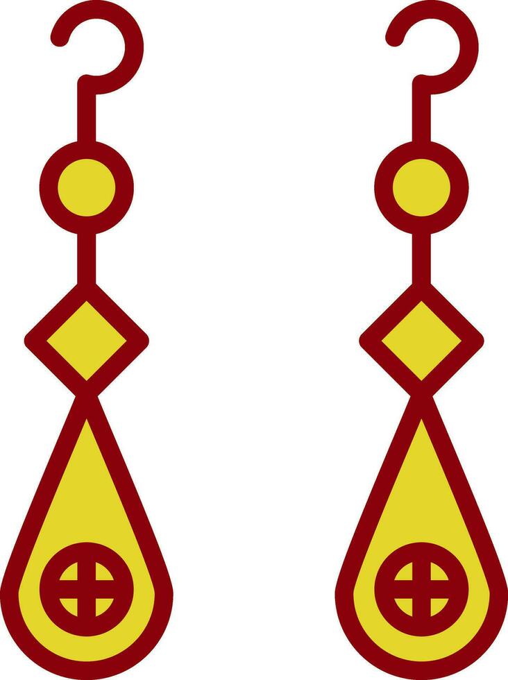 Earrings Vector Icon Design