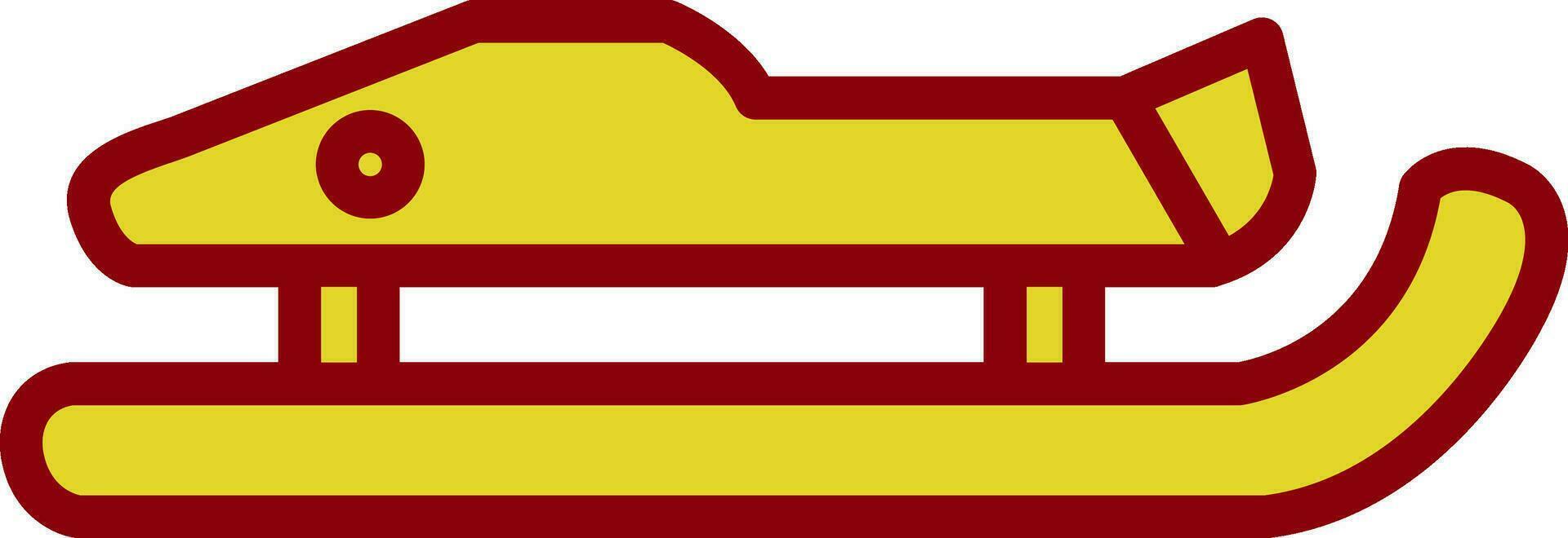 Luge Vector Icon Design