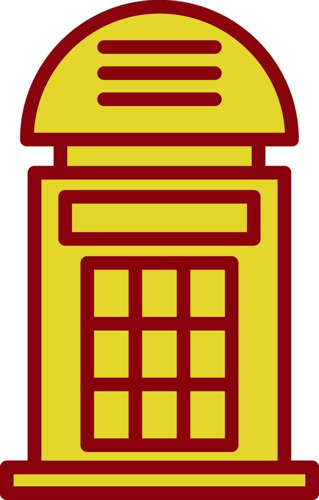 Phone booth Vector Icon Design