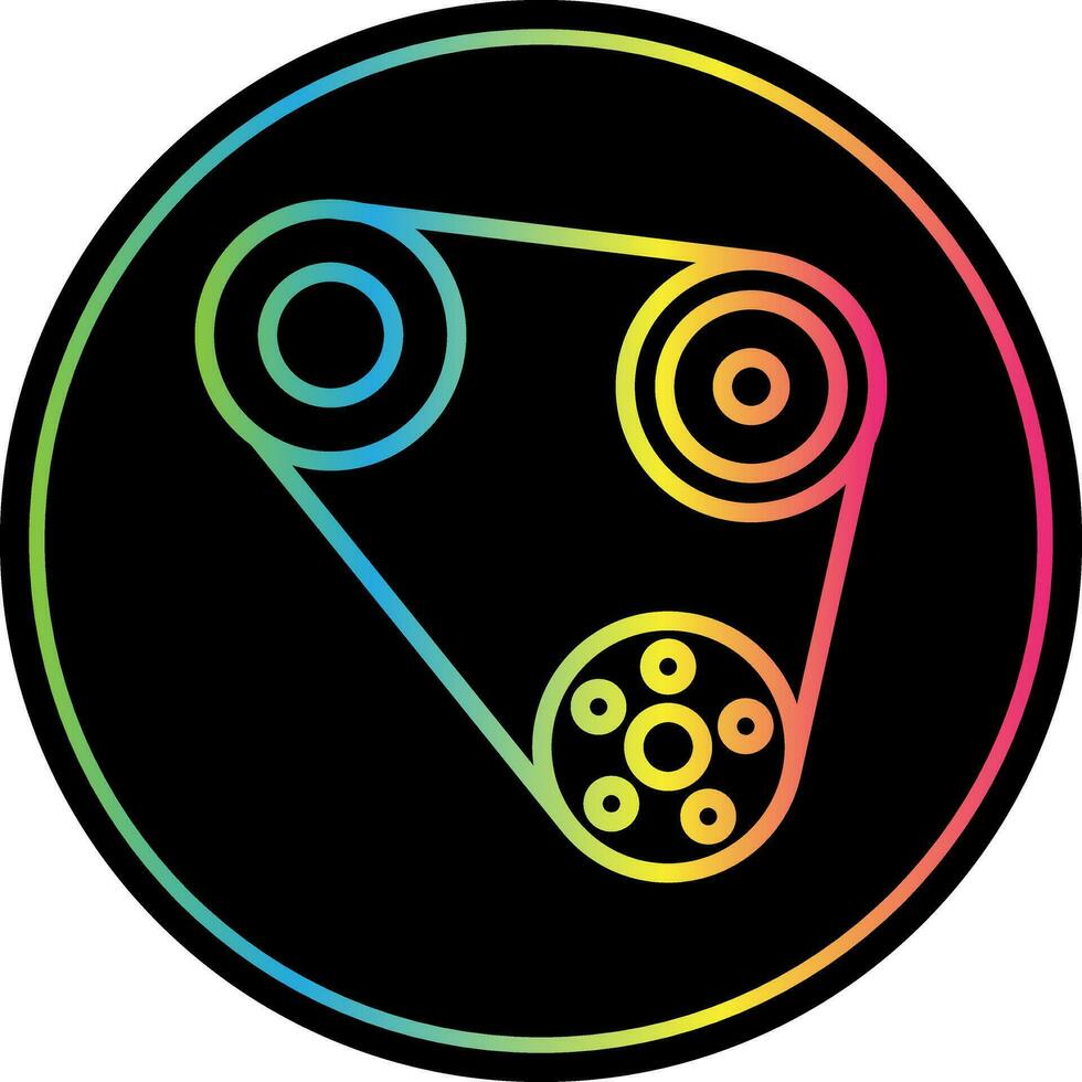 Timing belt Vector Icon Design