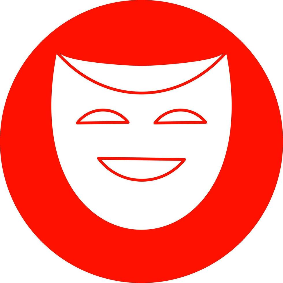 Theater masks Vector Icon Design