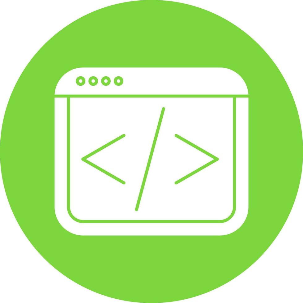 Web coding Vector Icon Design