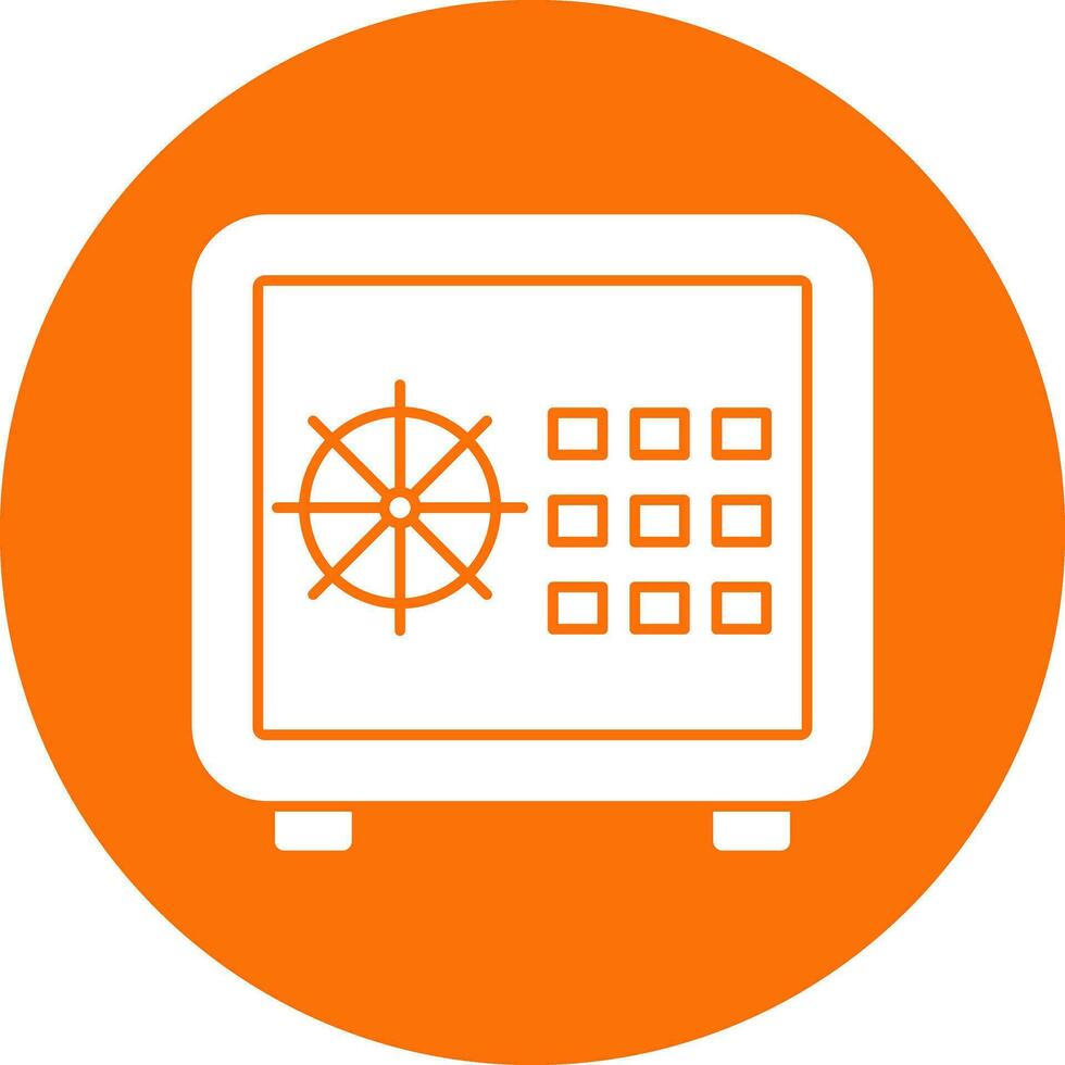 Safe locker Vector Icon Design
