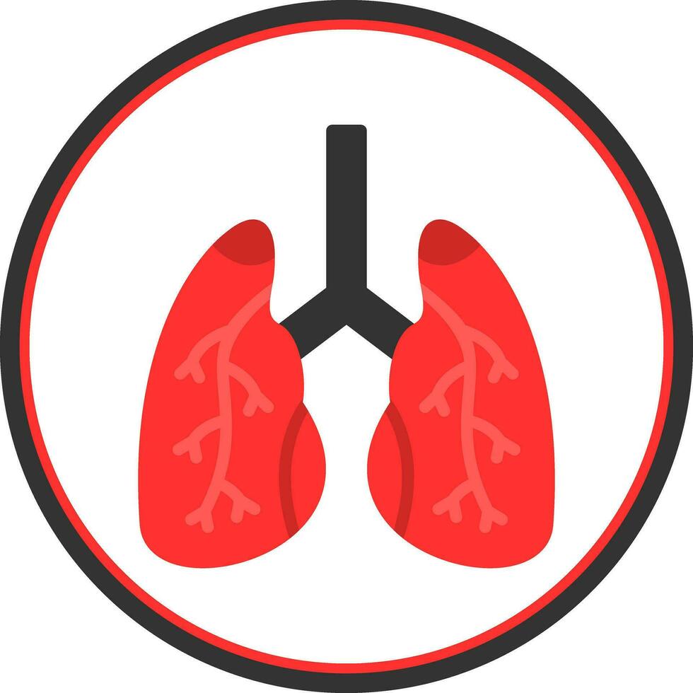 Lungs Vector Icon Design
