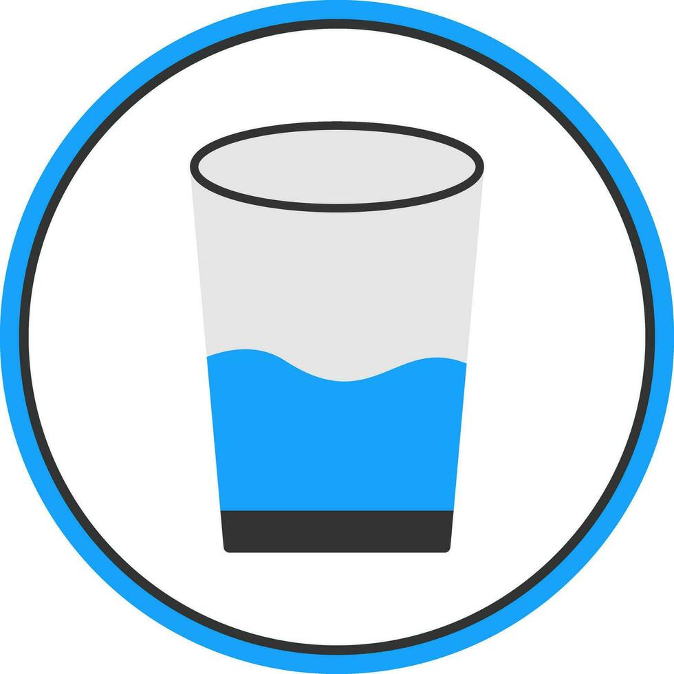 Glass of water Vector Icon Design
