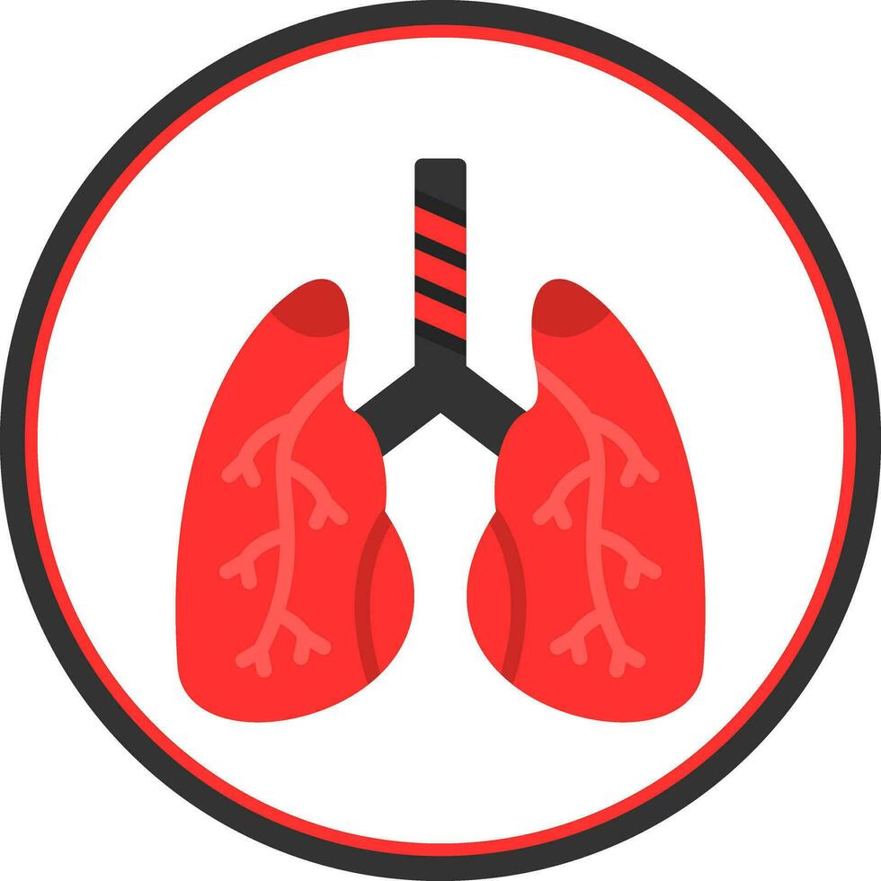 Lungs Vector Icon Design