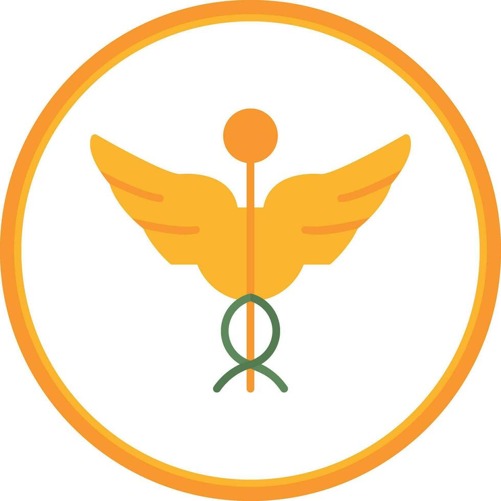 Caduceus Vector Icon Design