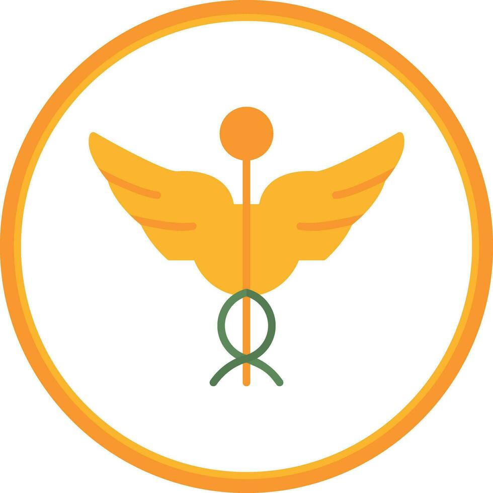 Caduceus Vector Icon Design