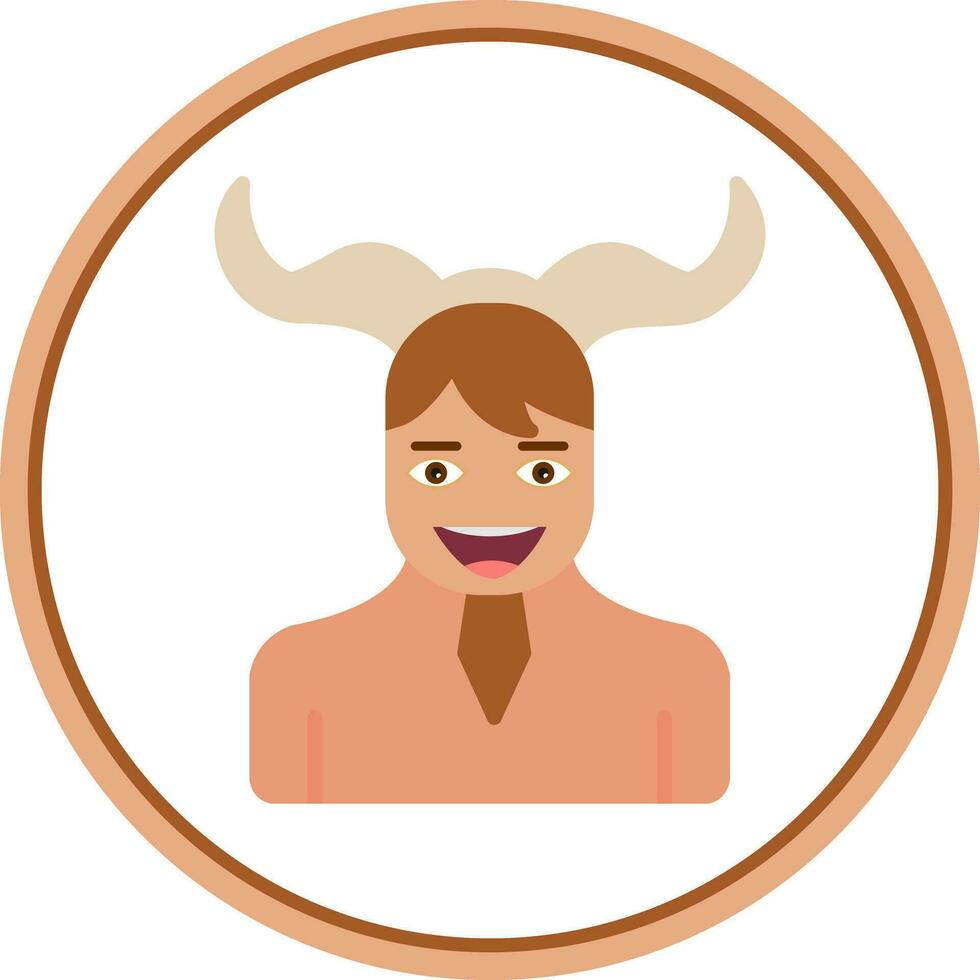 Satyr Vector Icon Design