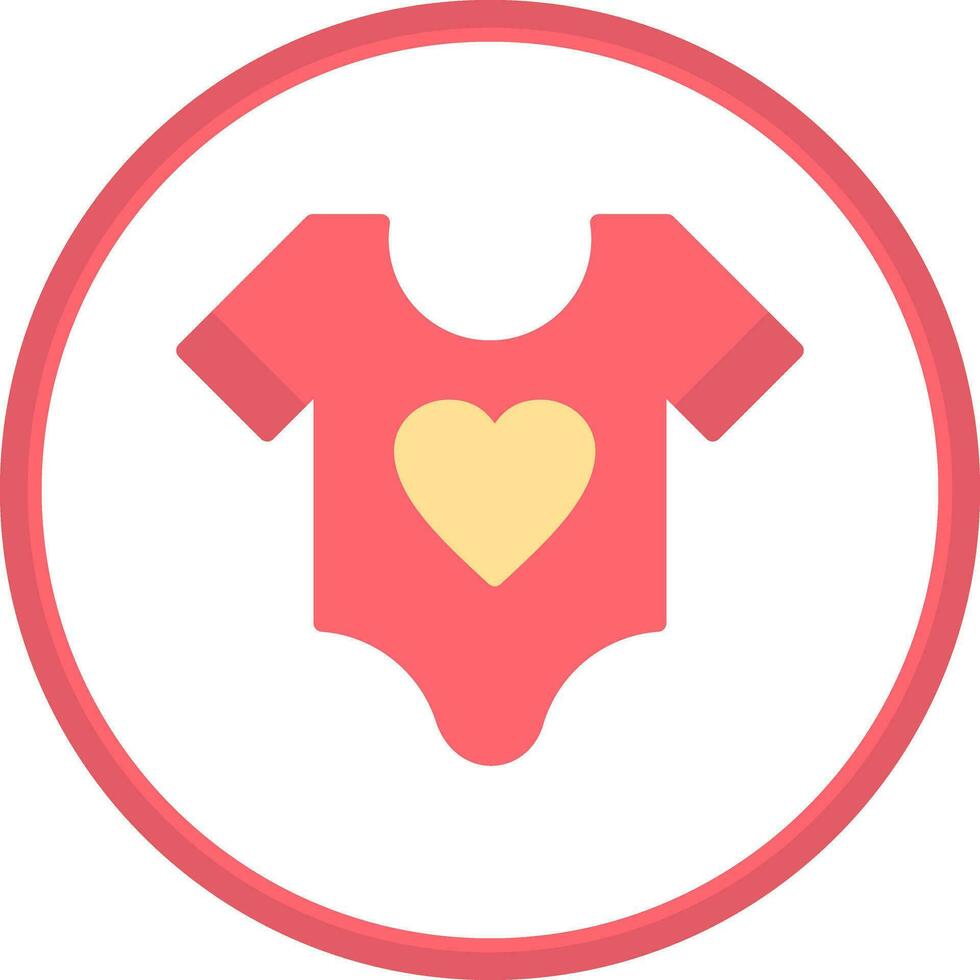 Baby shirt Vector Icon Design