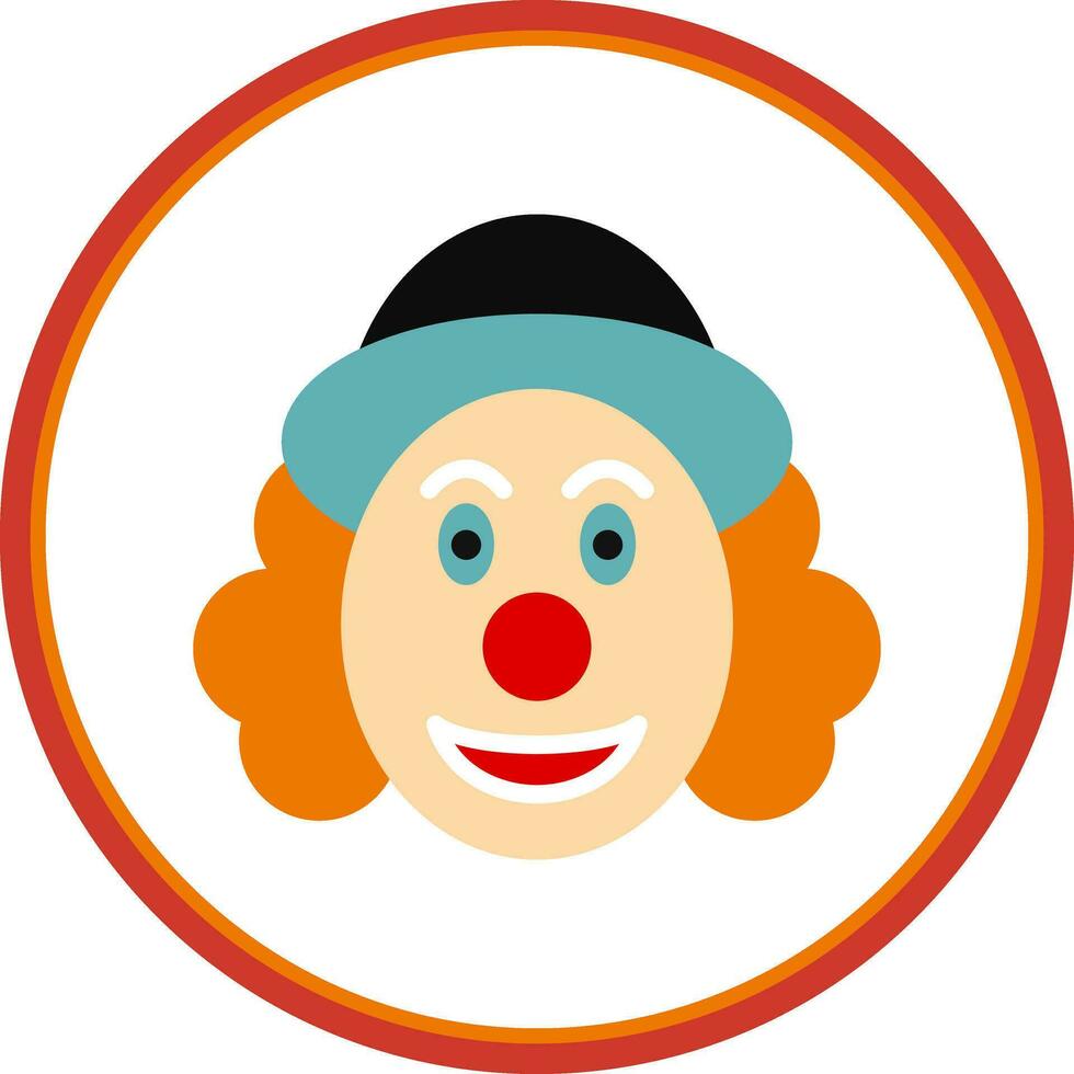 diseño de icono de vector de payaso