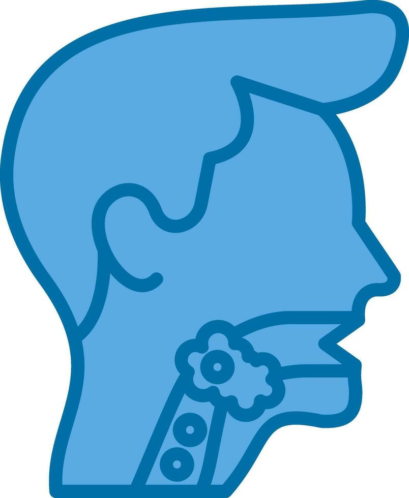 Throat cancer Vector Icon Design